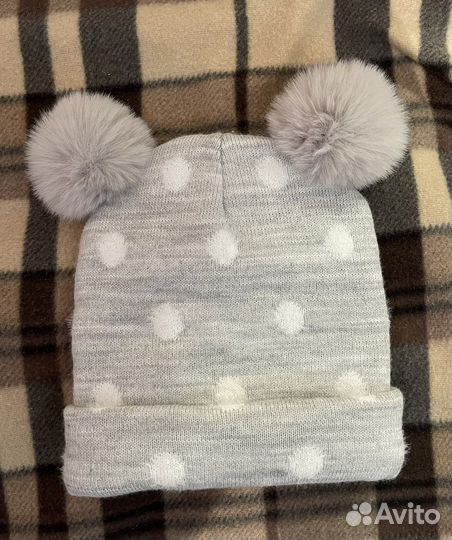 Шапка для девочки 6-9 мес