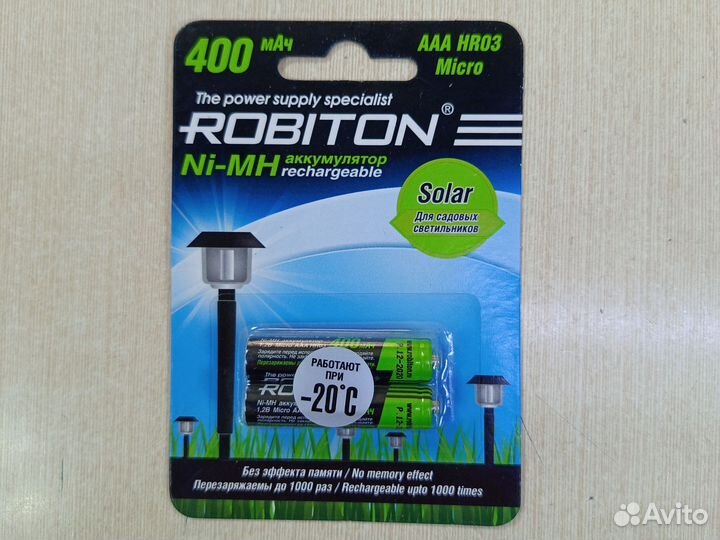 Аккумулятор Robiton 400мАч