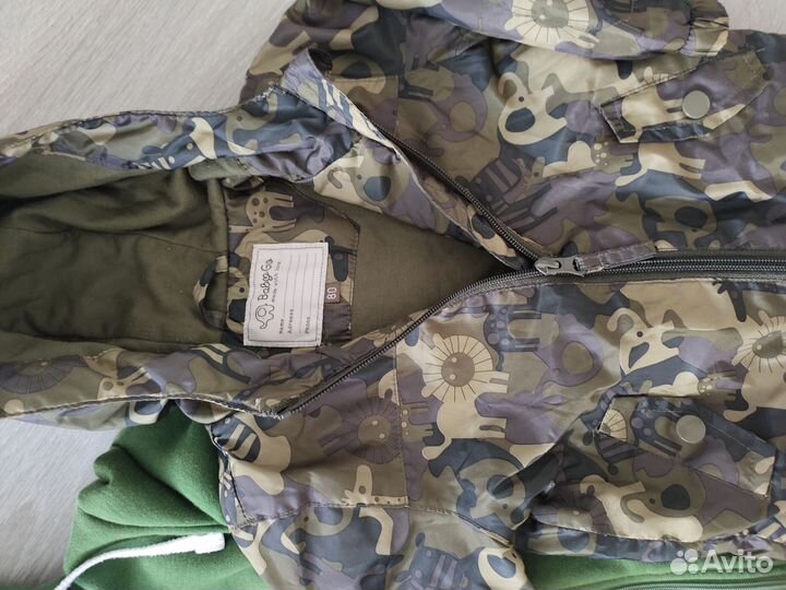 Комплект куртка+комбинезон 74-80