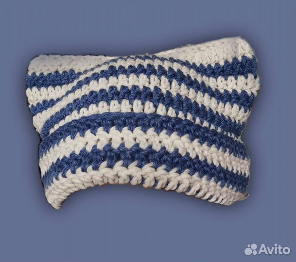 Котошапка вязаная (шапка с ушками)