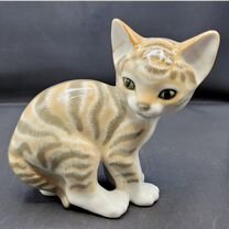 Фарфоровая статуэтка Котенок Кот Кошка лфз