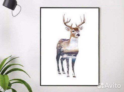 Картина олень