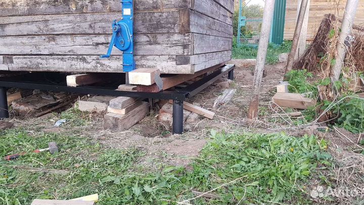 Замена венцов, лаг, полов, подъём домов