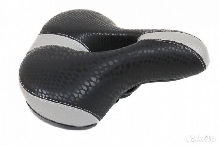 Седло вело мяг. на пружинах 2-х цветное (250x200 м