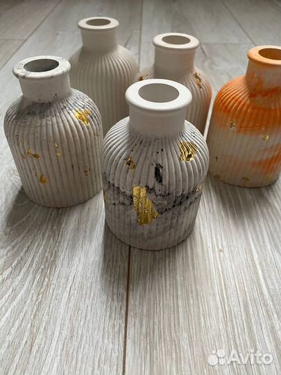 Горшок керамический из гипса