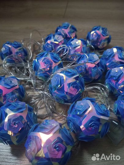 Гирлянда светодиодная в ассортименте, новогодняя