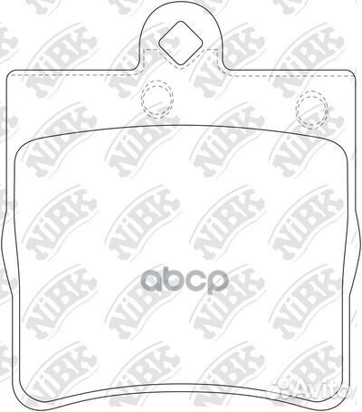 Колодки тормозные дисковые зад mercedes-BEN