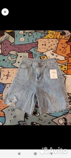 Шорты джинсовые, джинсы клеш