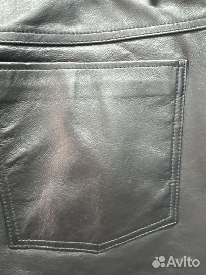 Брюки мужские из натуральной кожи 50-52 новые