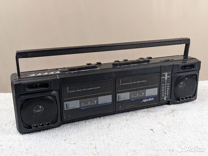 Кассетный радиоприемник магнитофон supertech scr
