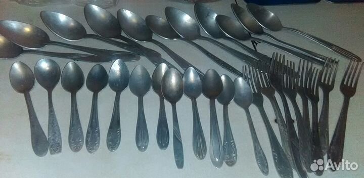 Алюминиевые ложки и вилки СССР