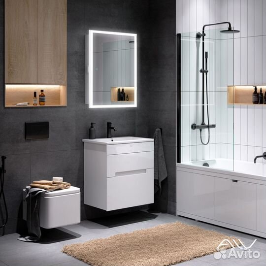 Зеркальный шкаф ванну Rita