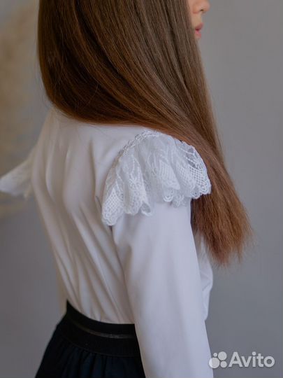 Блузка для девочки школьная