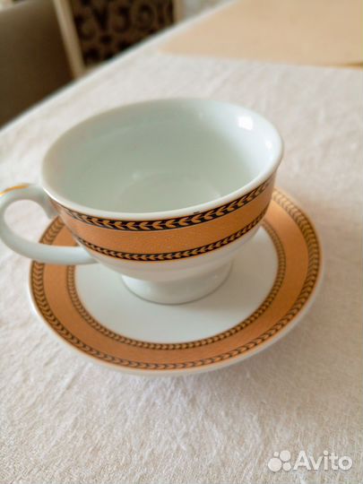 Фарфоровый чайный набор 4 предмета