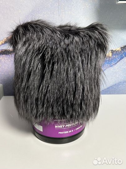 Шапка из чернобурки с хвостом