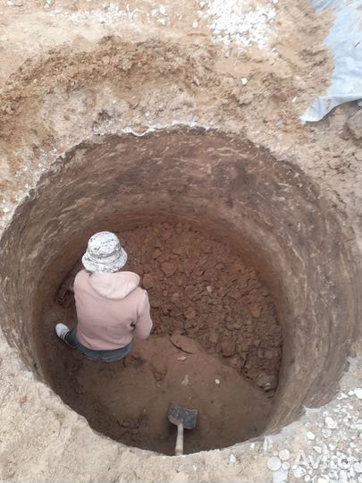 Землекопы. Копка траншeй в ручную. Земляные работы