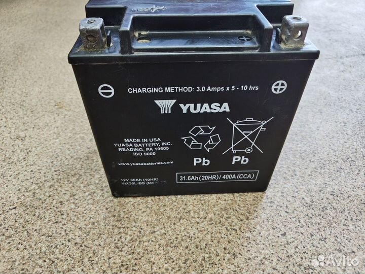 Мото аккумулятор yuasa YTX30L-BS AGM