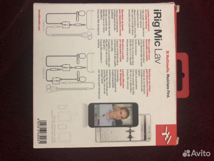 Микрофон (петличка) iRig Mic Lav