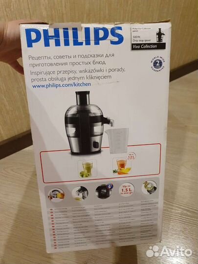 Соковыжималка philips HR 1836