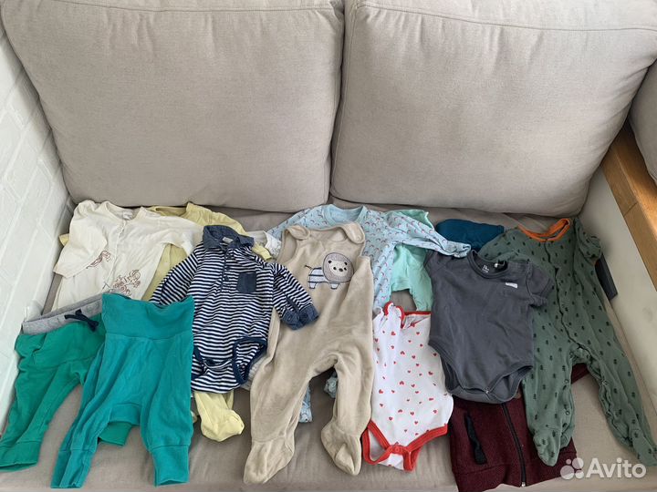 Детские вещи пакетом 3 до 6 мес