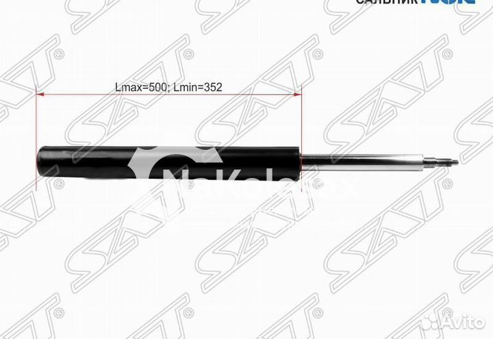 Амортизатор передний chevrolet/daewoo nexia/cielo