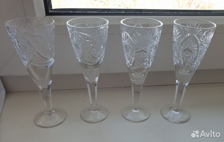 Рюмка стопка хрусталь набор рюмок СССР