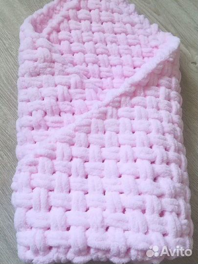 Плед детский плюшевый, шарф, снуд и т.д