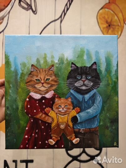 Картина котики 