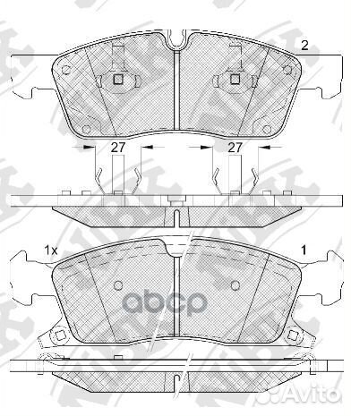 Колодки тормозные дисковые перед PN0833 NiBK