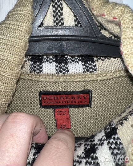 Кофта зип мужская Burberry