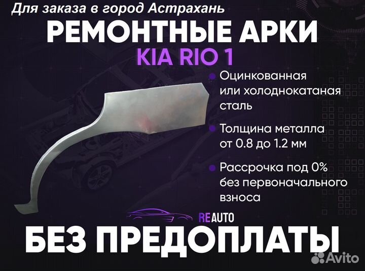 Ремонтные арки на KIA RIO 1