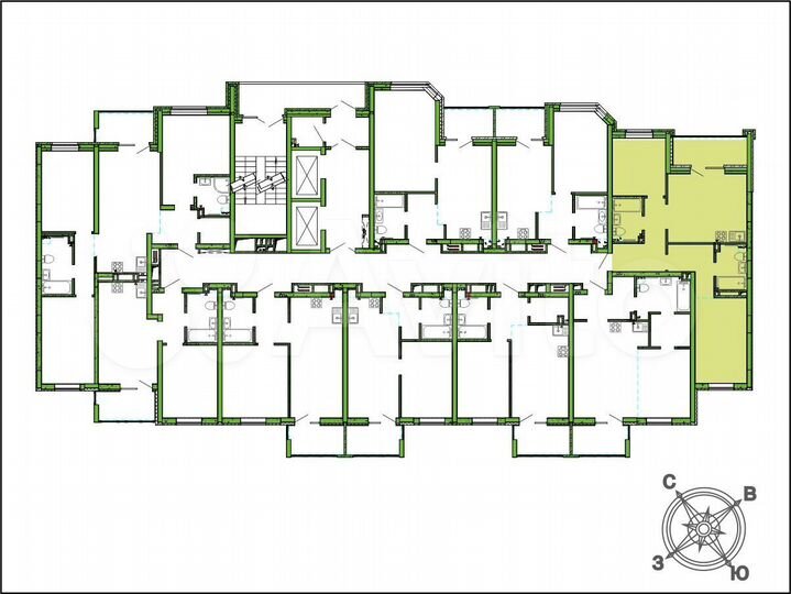 2-к. квартира, 65 м², 14/16 эт.