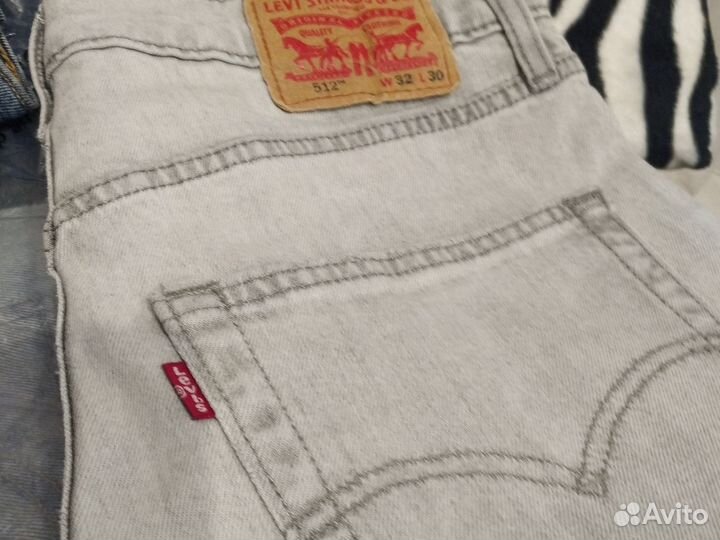 Джинсы мужские levis 512 (две пары)