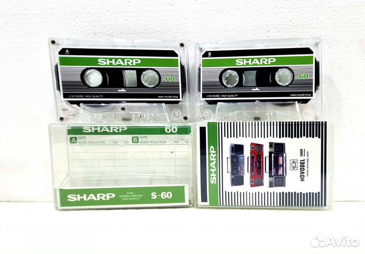 Аудиокассета новая запечатанная sharp S-60
