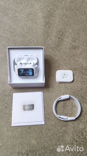 Apple AirPods pro 2 с экраном + чехол и блок 20w