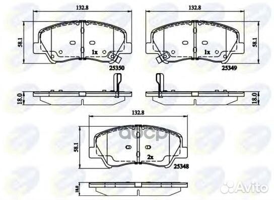 Колодки пер HYU accent 1.4I 11- CBP32040 Comline