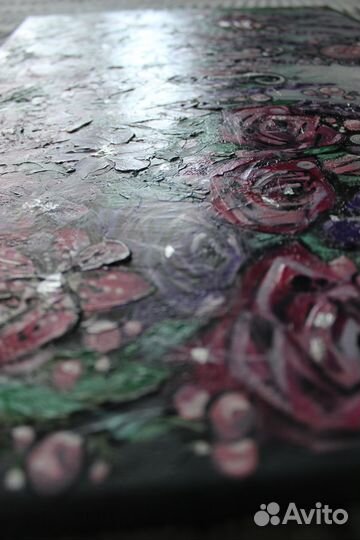 Картина маслом 40х60 (Сон в волшебном саду)