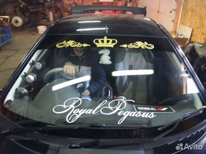 Наклейка реклама на авто