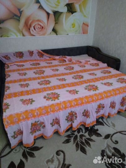 Покрывало на 2 х спальную кровать бу