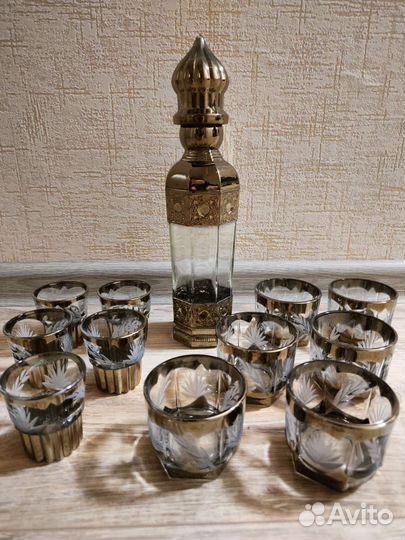 Посуда хрусталь, глина, стекло