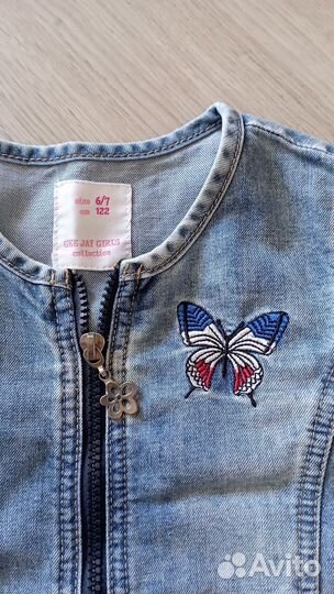Джинсовая куртка для девочки