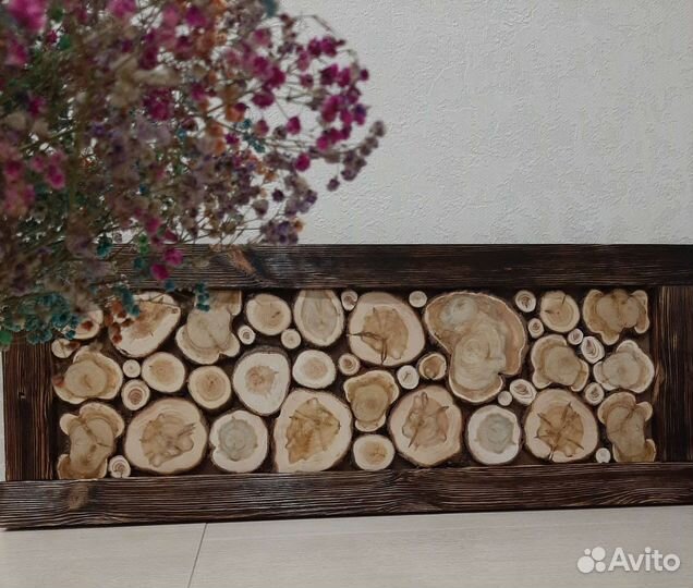 Панно из можжевельника