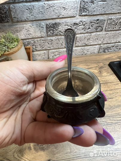 Солонка мельхиор СССР