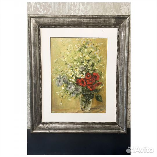 Картина маслом на холсте цветы