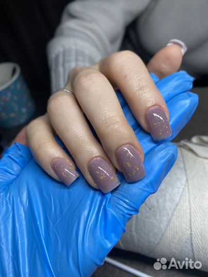 Маникюр наращивание дербышки