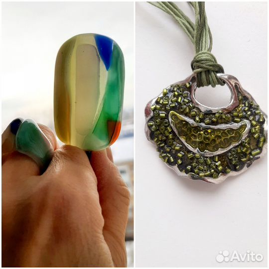 Украшение на шею, кольцо