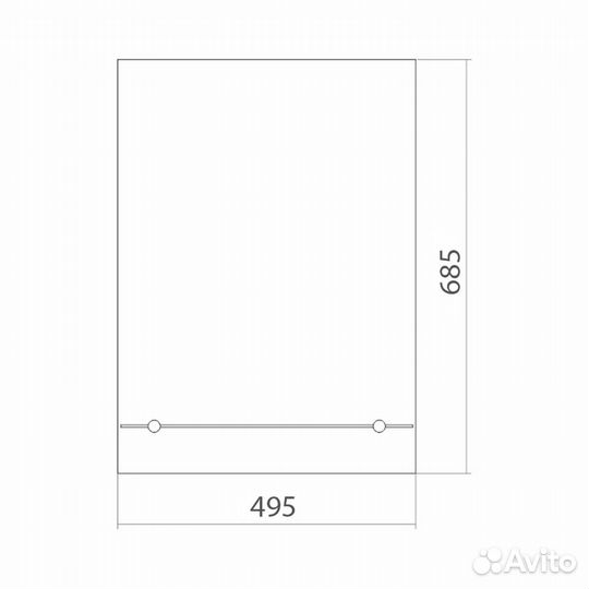 Зеркало mixline Люкс 495*685 525016 Хром