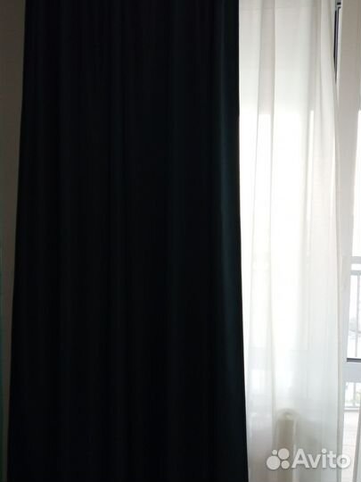 Шторы блэкаут IKEA, темно синий