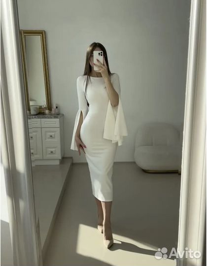 Платье вечернее белое