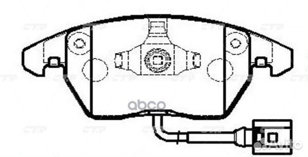 GK1234 колодки дисковые передние Audi A3 диск